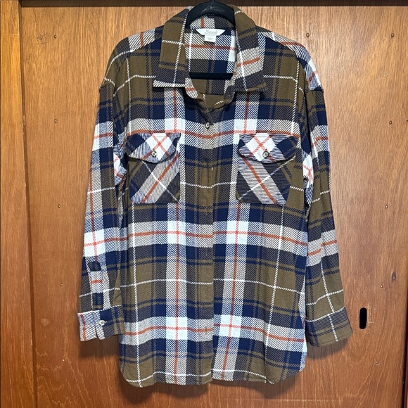 Natural Reflections Tops - Natural Reflections Multicolor Plaid Shirt